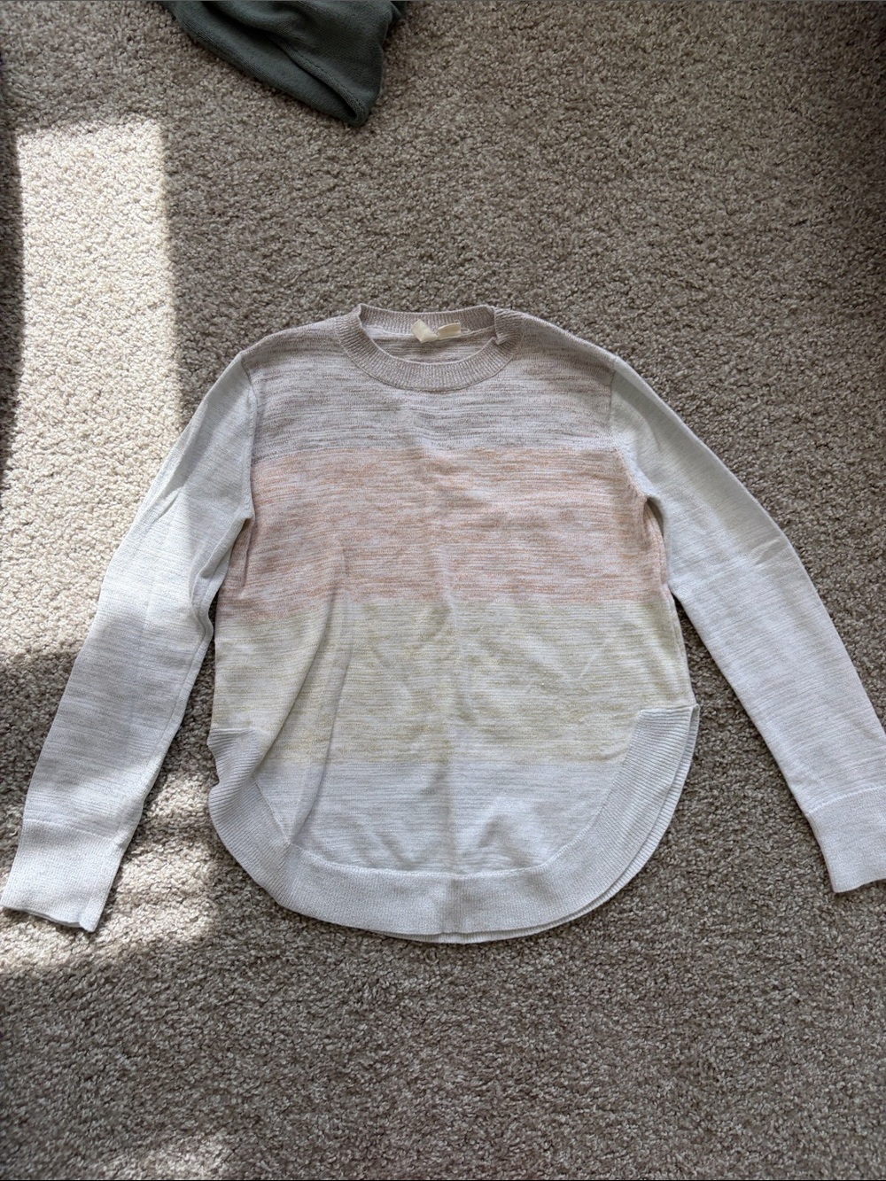Lightweight Striped Crewneck Sweater
